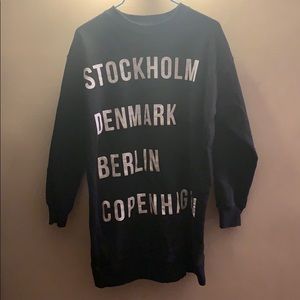 Long sleeve T-shirt dress